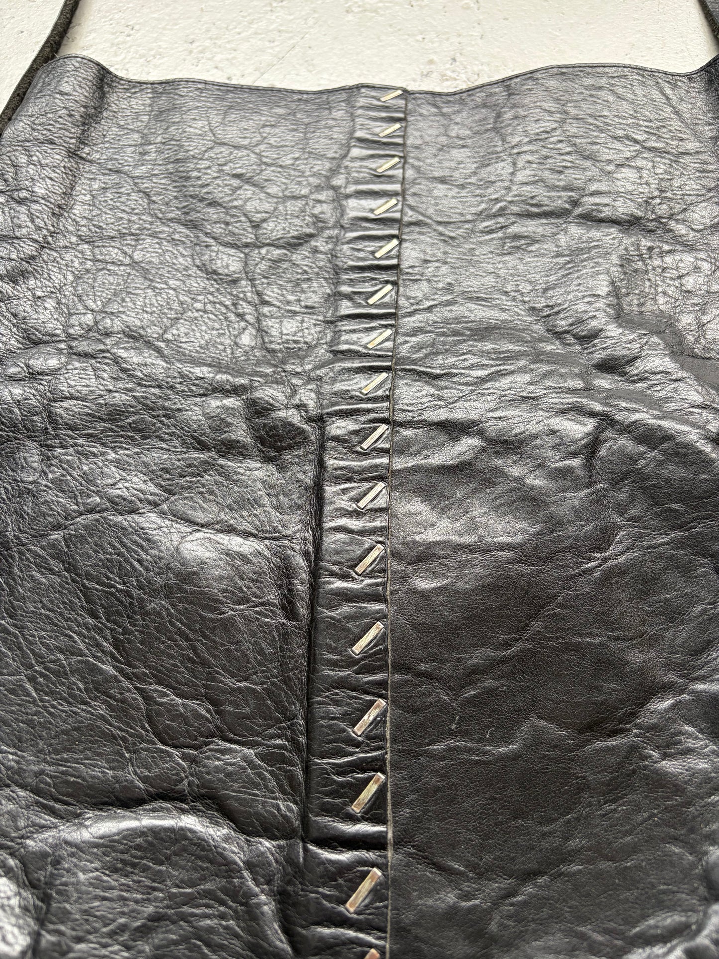 Isaasc Sellam Black Leather Bag (OS)