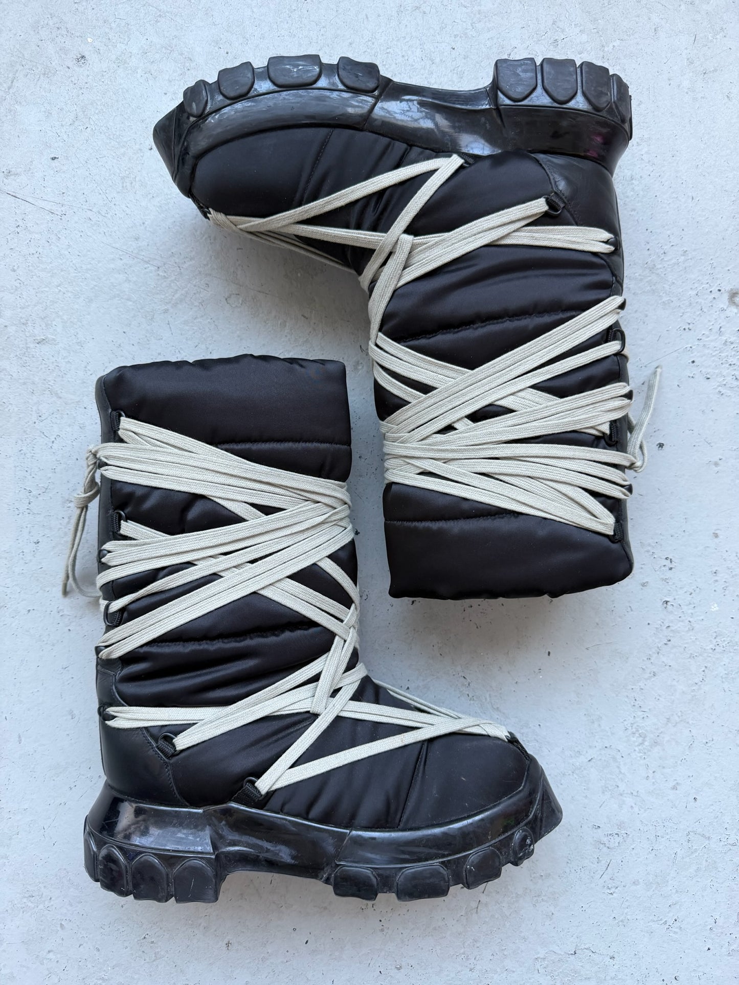 Rick Owens Megalace Lunar Boots (40)