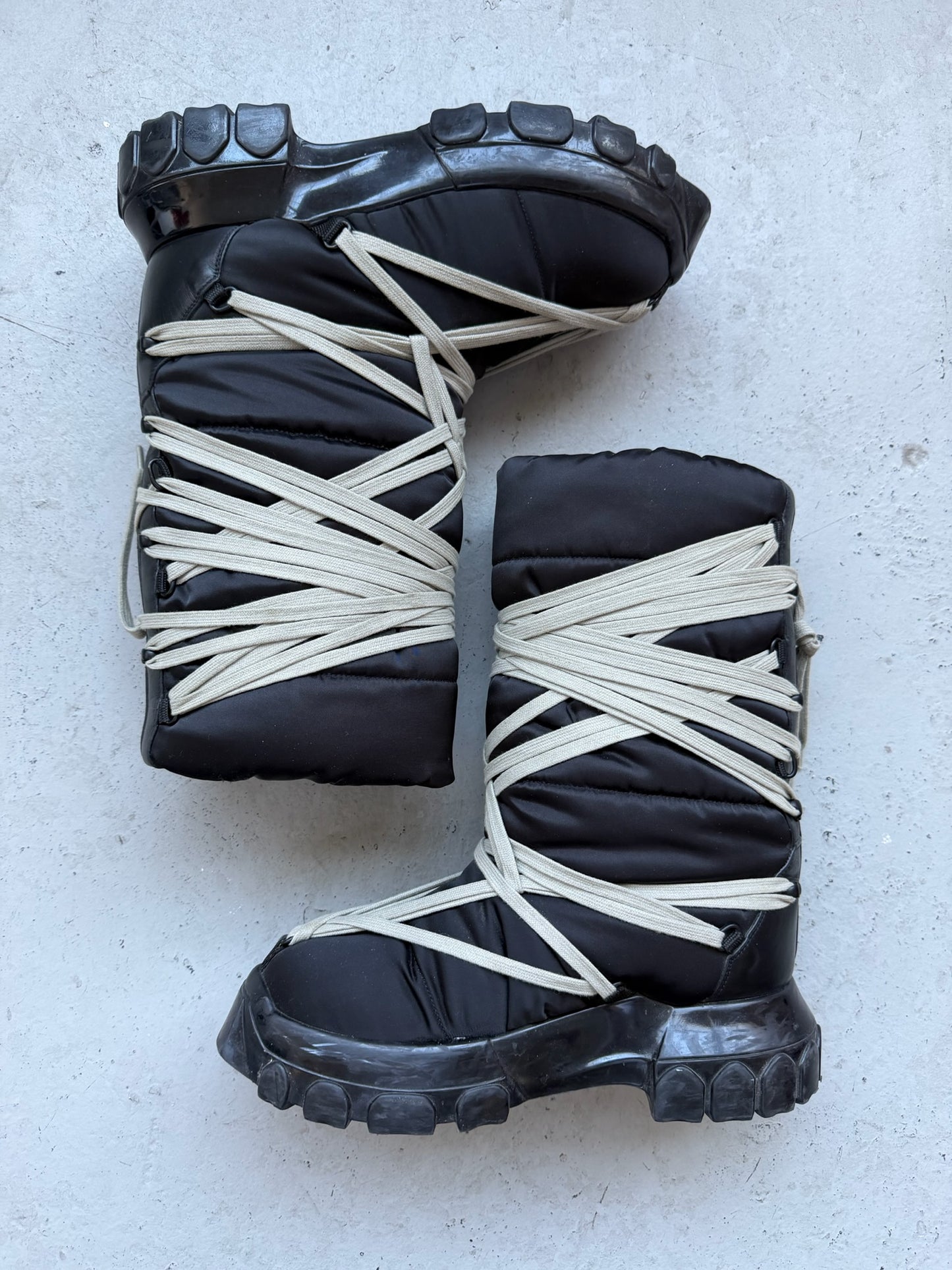 Rick Owens Megalace Lunar Boots (40)