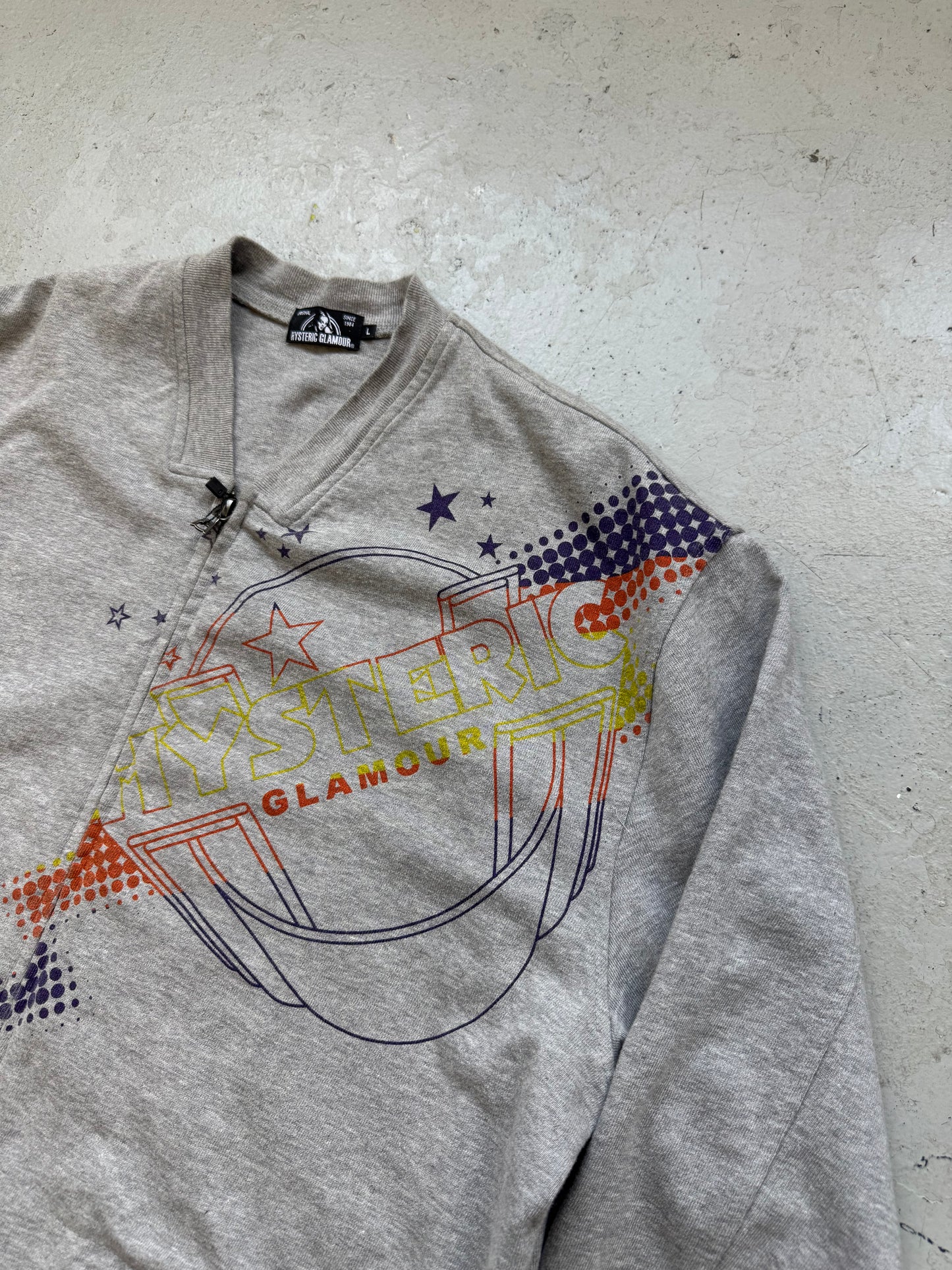 Hysteric Glamour Grey Zip Up (L)