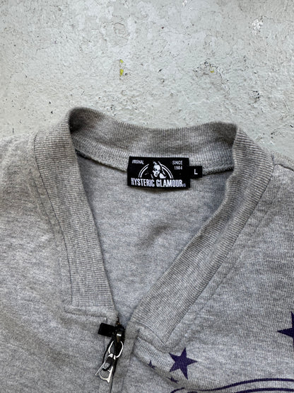 Hysteric Glamour Grey Zip Up (L)