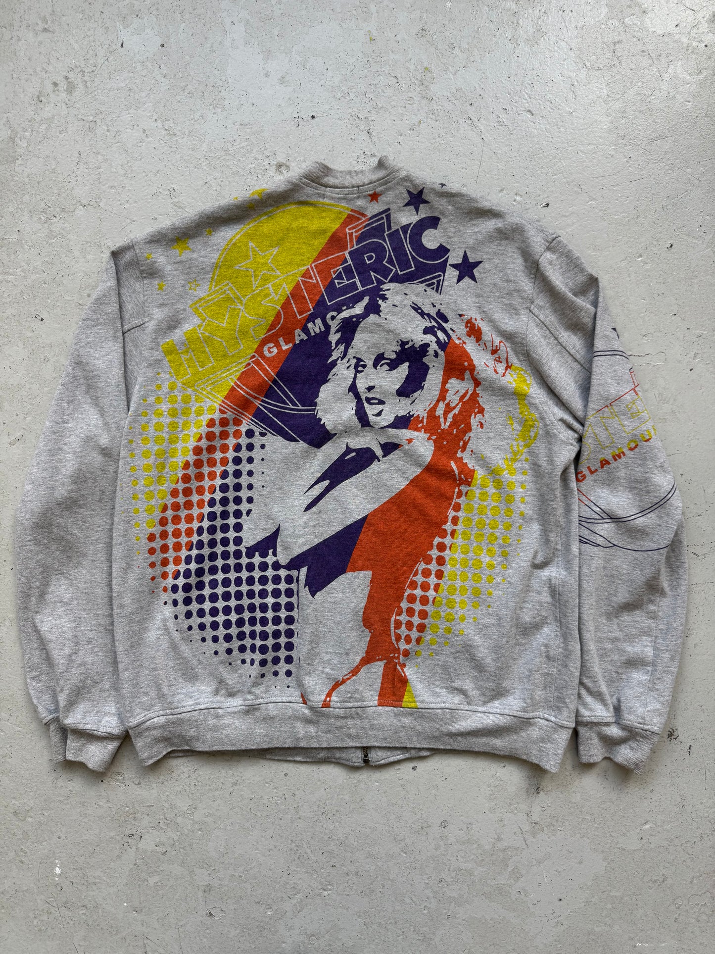 Hysteric Glamour Grey Zip Up (L)