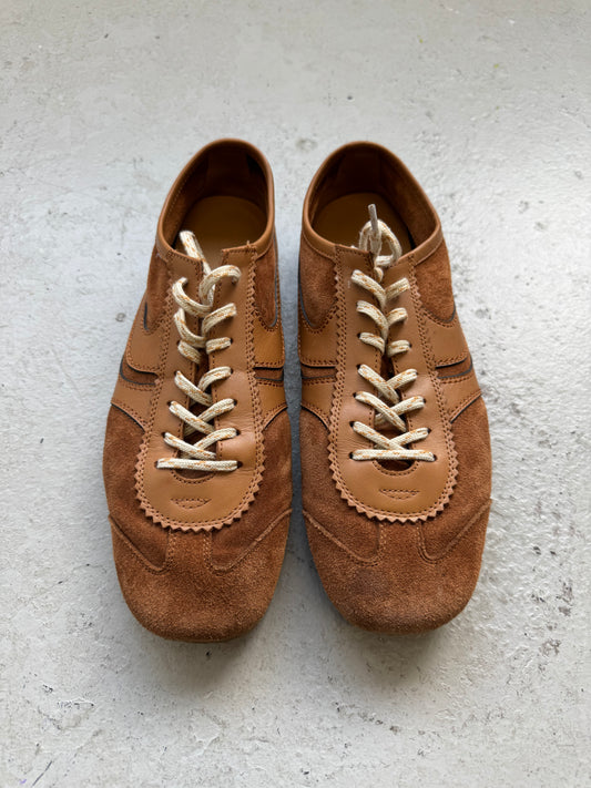 Dries Van Noten Tan Suede Sneakers (44)