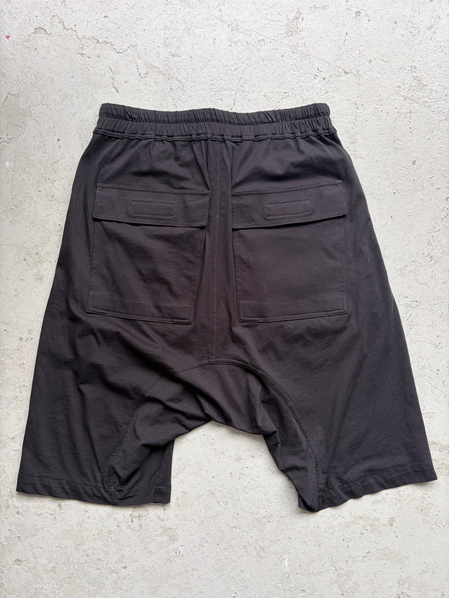 Rick Owens DRKSHDW Black Cargo Cotton Shorts (S)