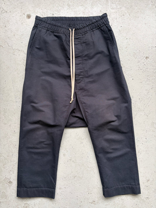 Rick Owens SS11 ANTHEM Black Drop Crotch Capris (XS)
