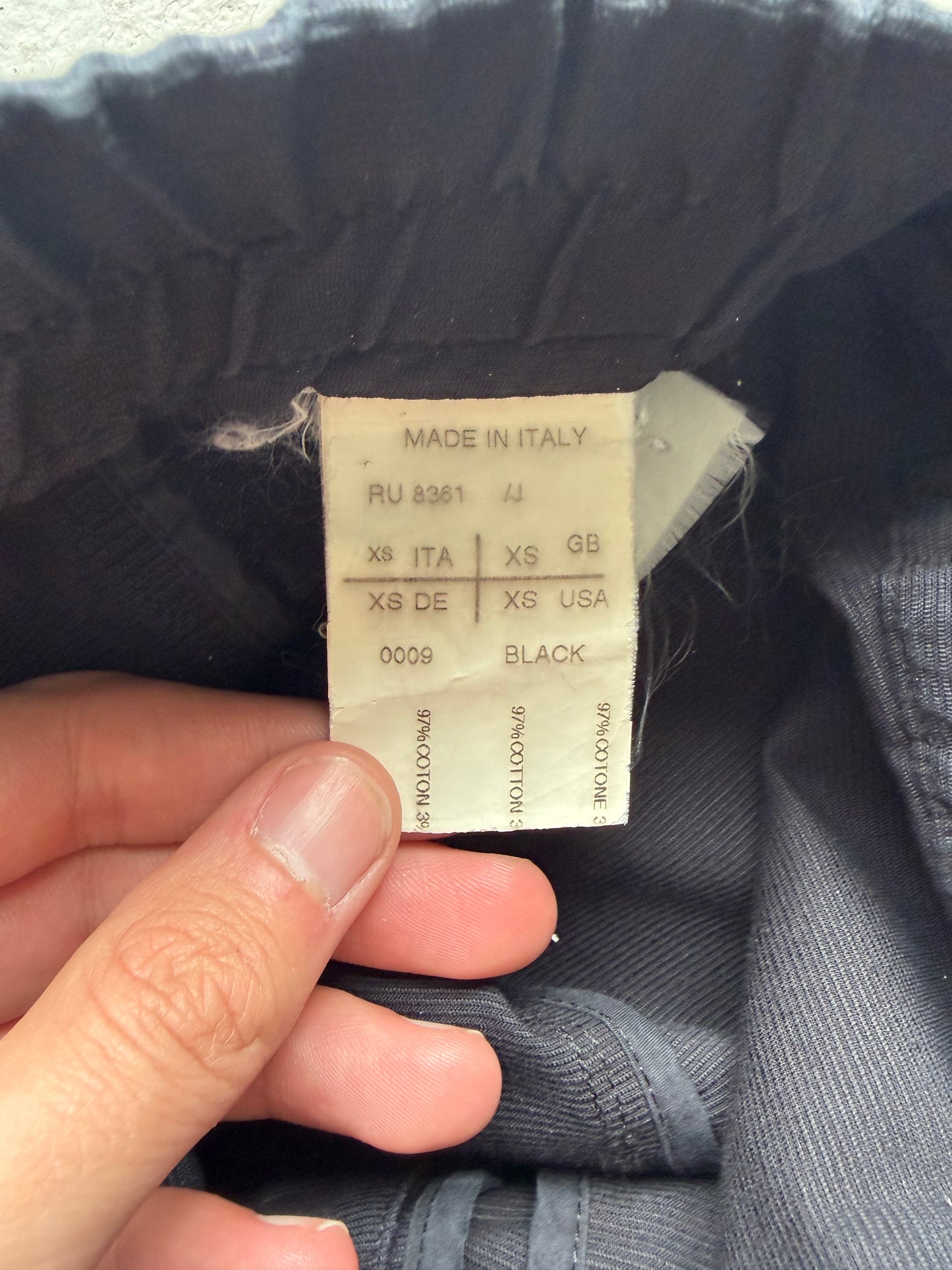 Rick Owens SS11 ANTHEM Black Drop Crotch Capris (XS)