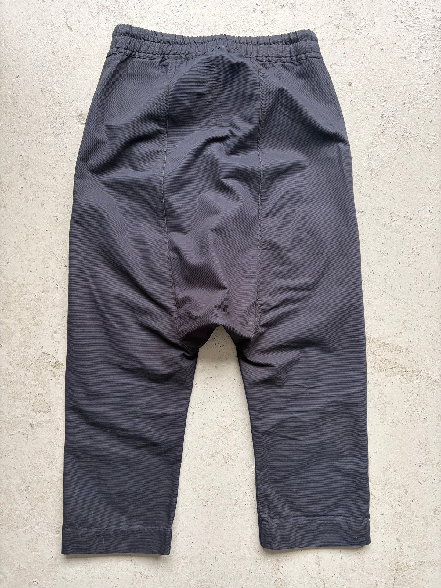 Rick Owens SS11 ANTHEM Black Drop Crotch Capris (XS)