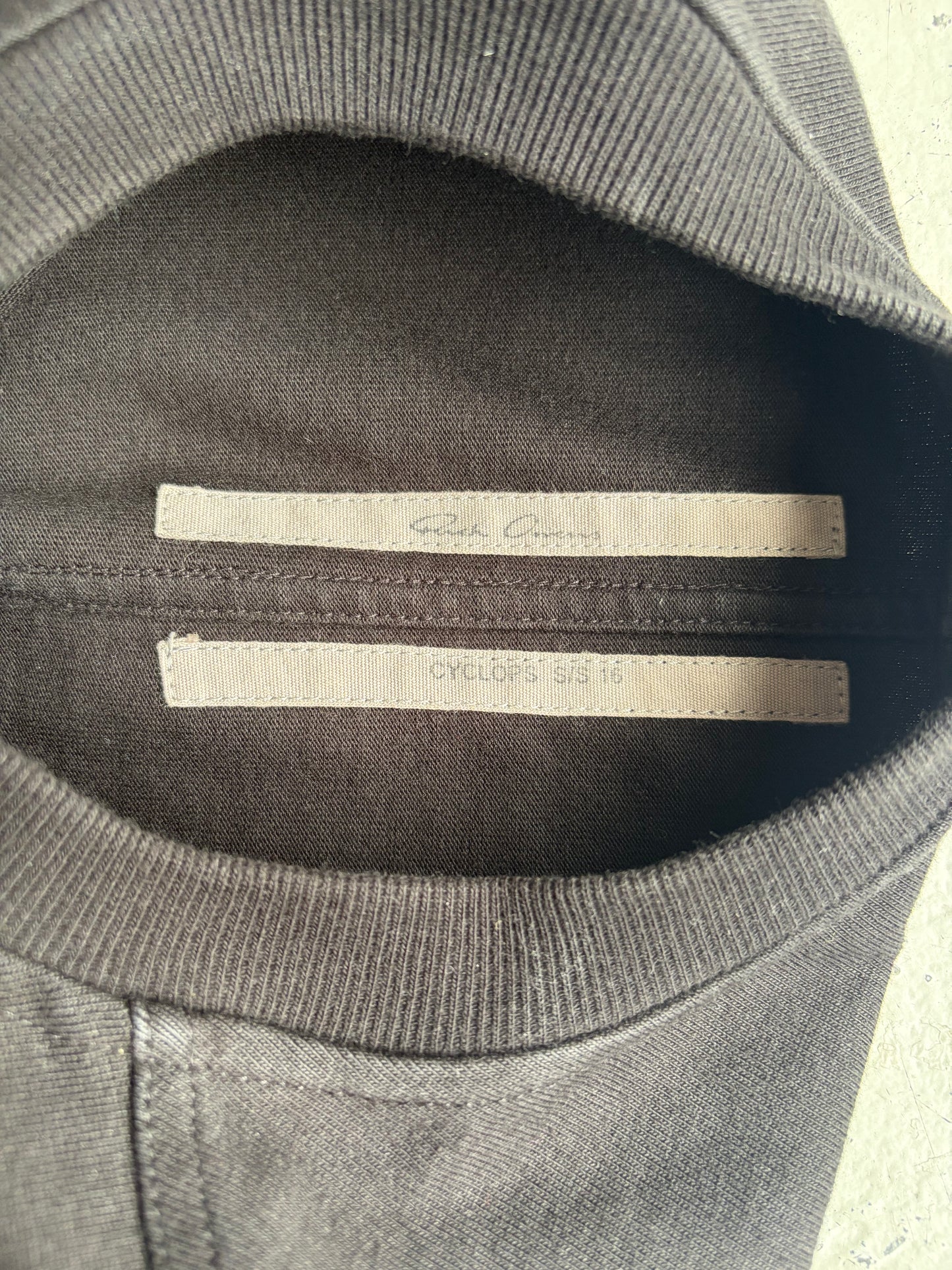 Rick Owens DRKSHDW SS16 Black Crewneck (S)