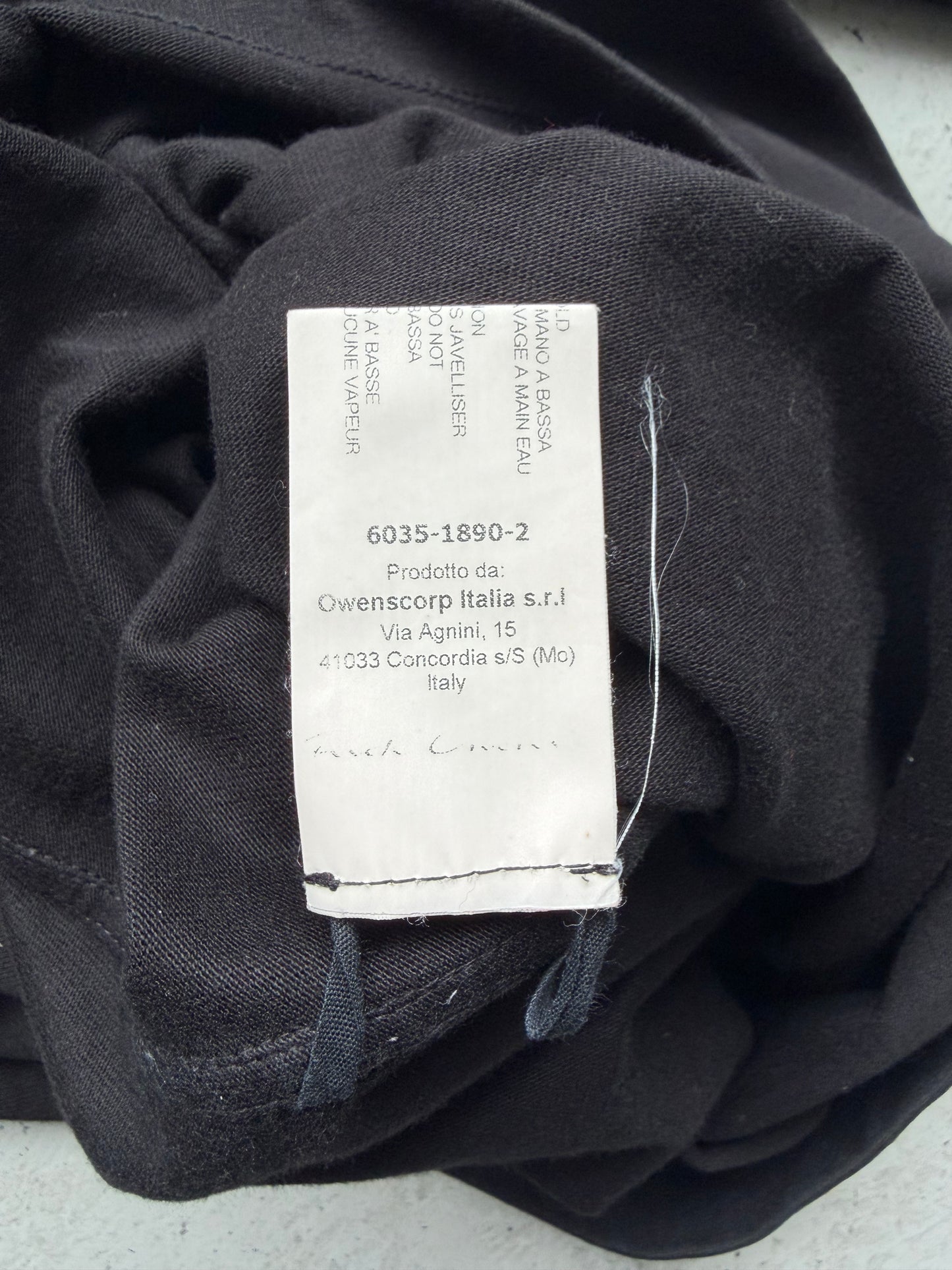 Rick Owens DRKSHDW SS16 Black Crewneck (S)