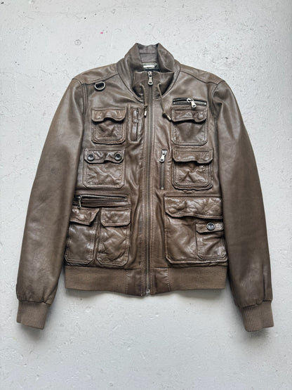 Dolce & Gabbana AW08 Cargo Leather Jacket (52)