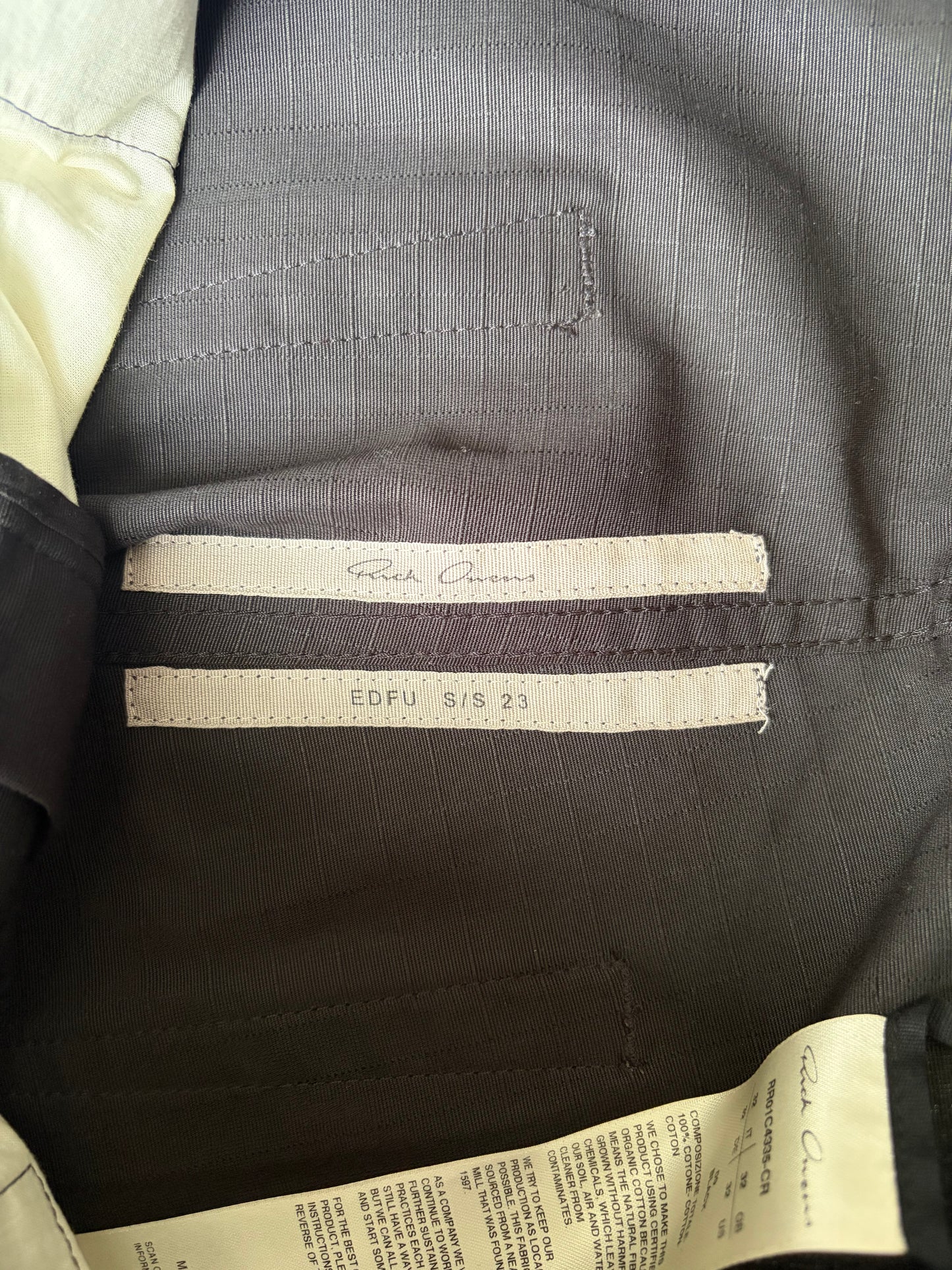 Rick Owens SS23 EDFU Black Cotton Bolans (32)