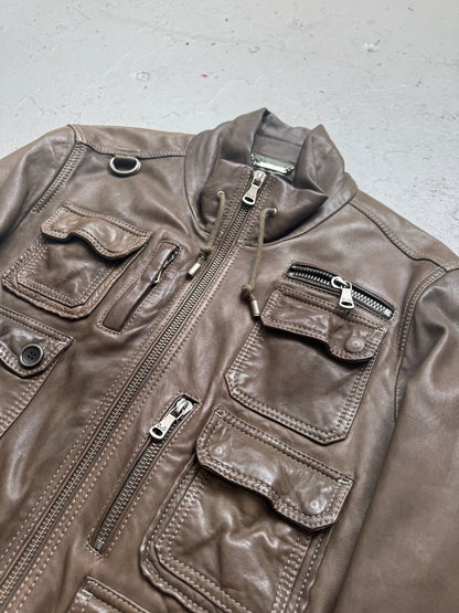Dolce & Gabbana AW08 Cargo Leather Jacket (52)