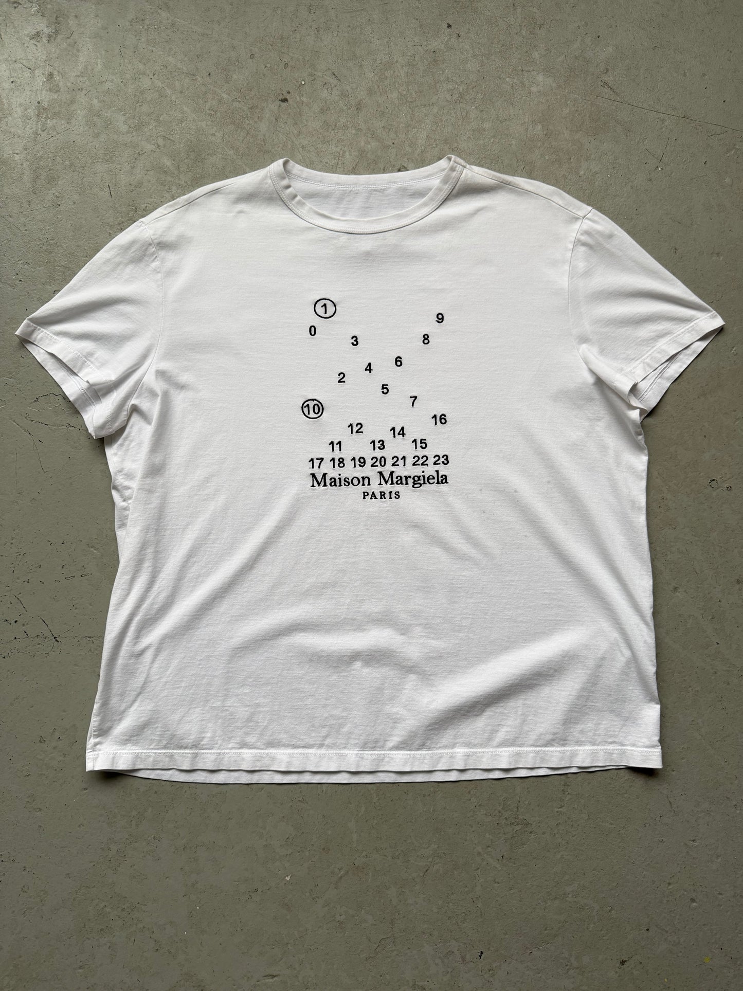 Maison Margiela Numbers Short Sleeve Shirt (XL)