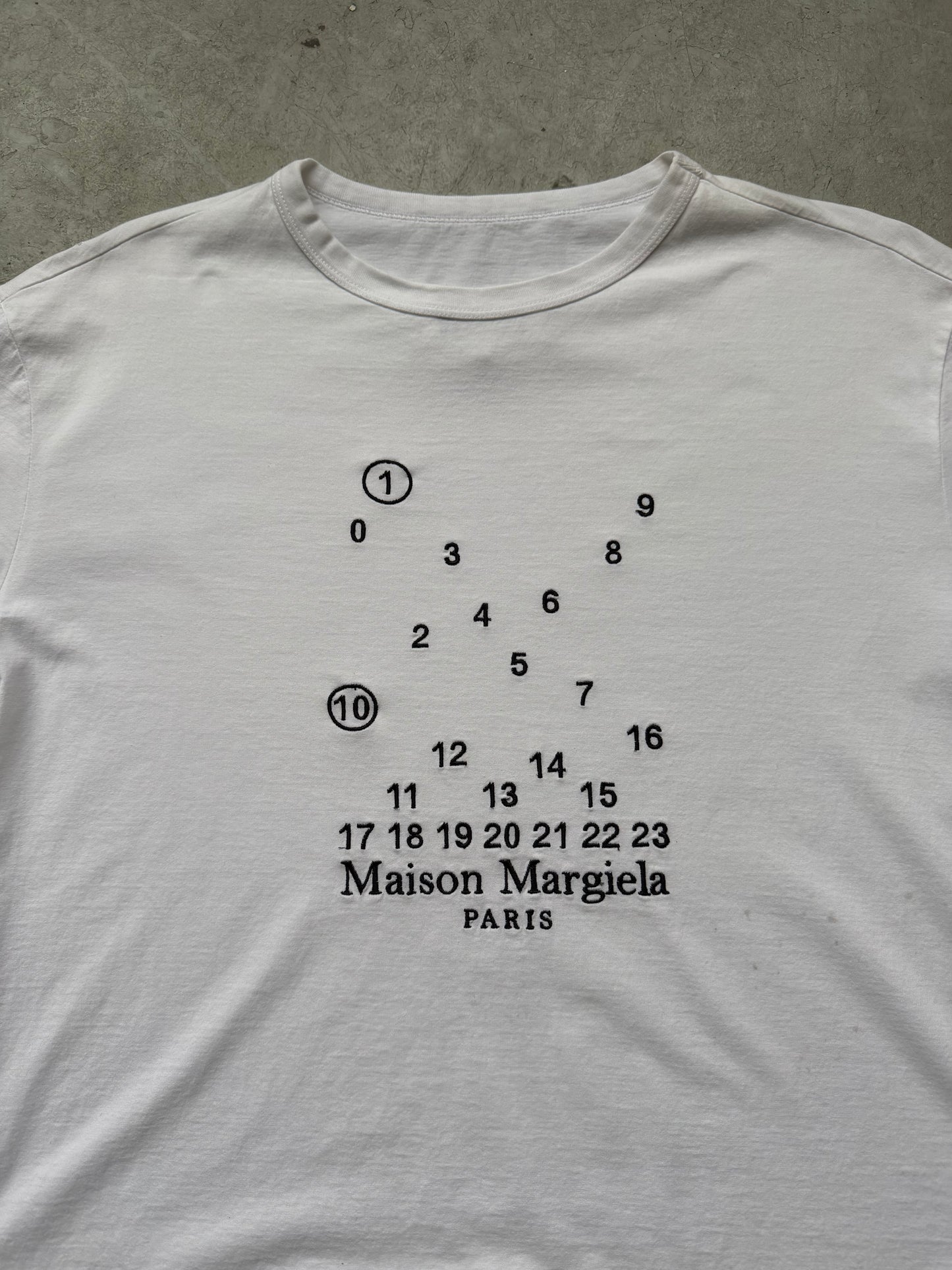 Maison Margiela Numbers Short Sleeve Shirt (XL)