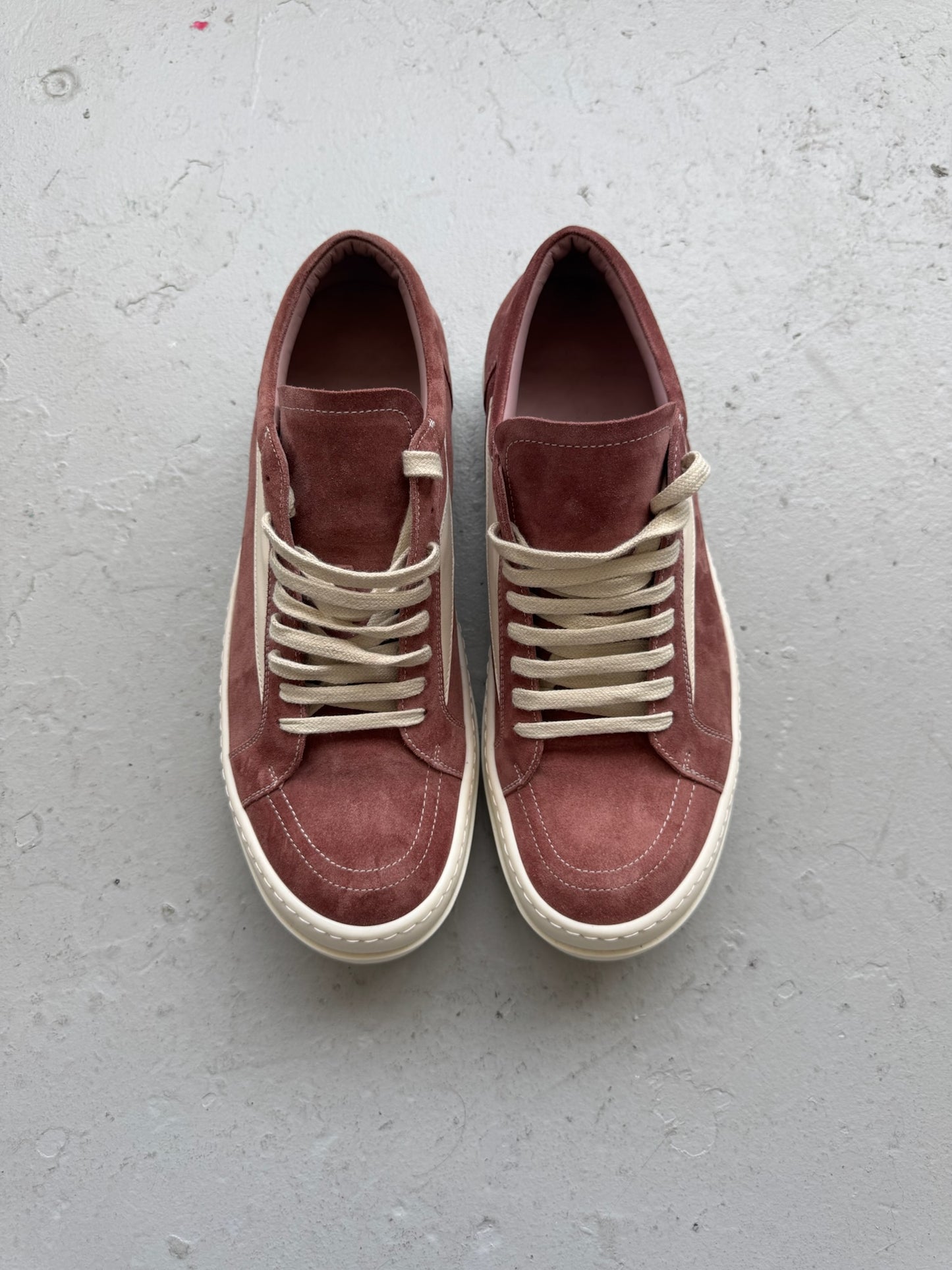 Rick Owens Pink Dust Suede Vans (45)