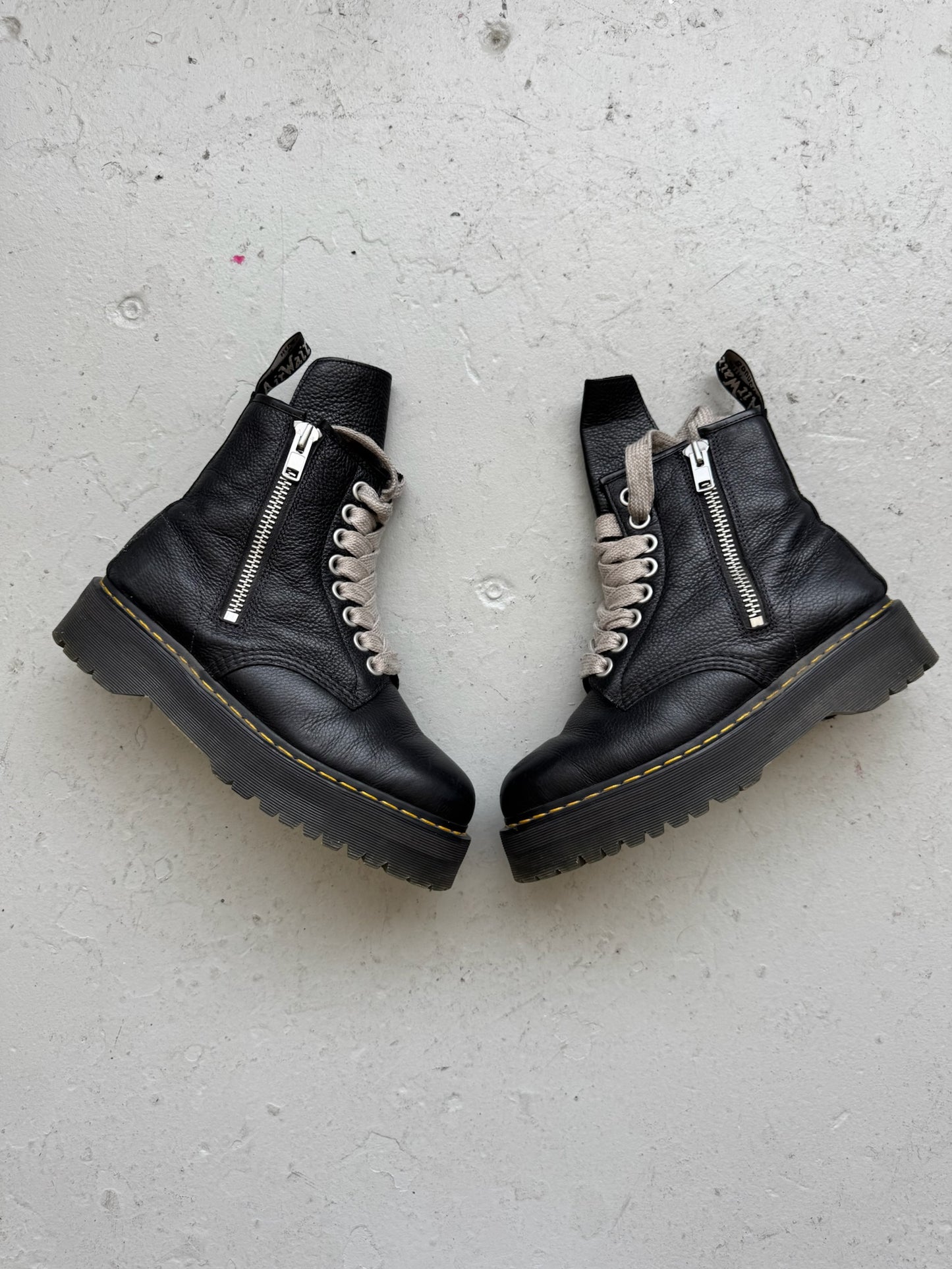 Rick Owens Doc Martens Quad Sole Jumbo Lace (45)