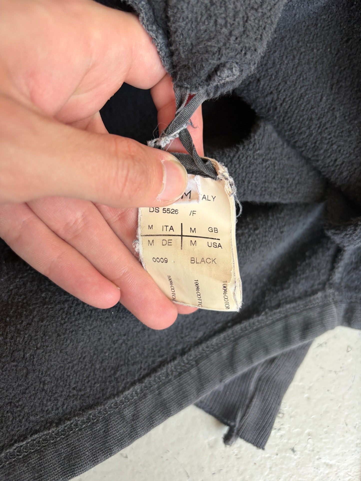 Rick Owens DRKSHDW Grey Shawl (M)