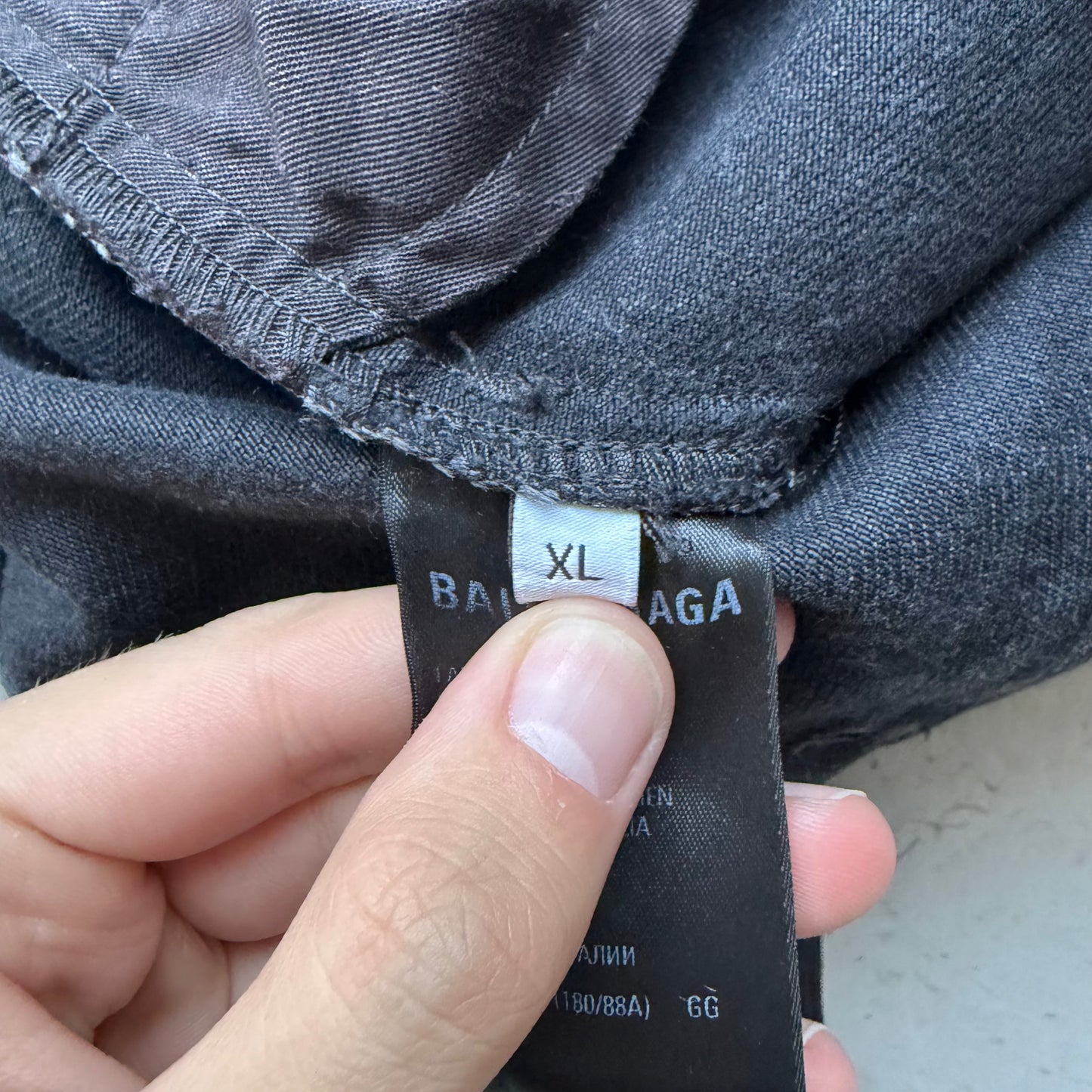 Balenciaga Skater Black Denim (XL)