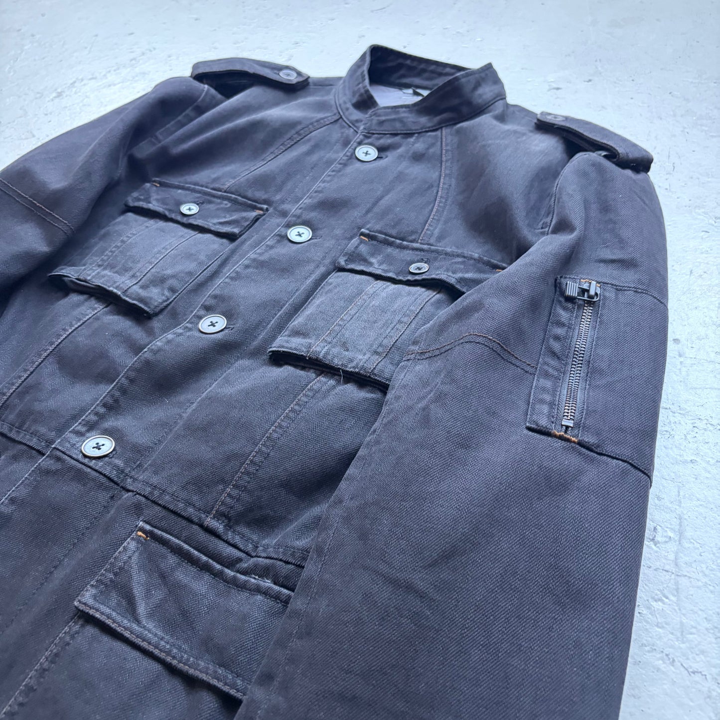 Armani Exchange Black Denim M-95 Button Up (L)