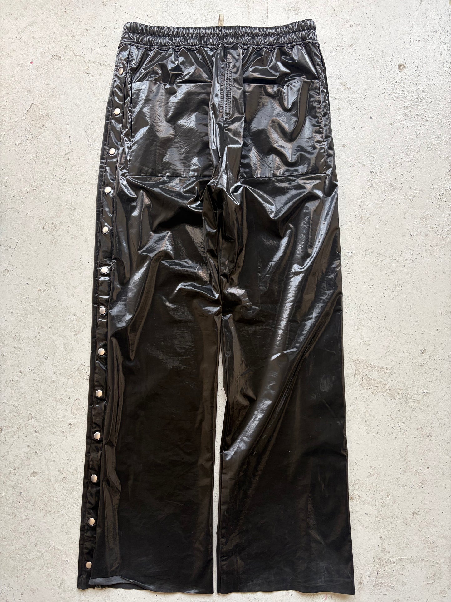 Rick Owens DRKSHDW SS23 Black Cotton Polyurethane Pusher Pants (L)
