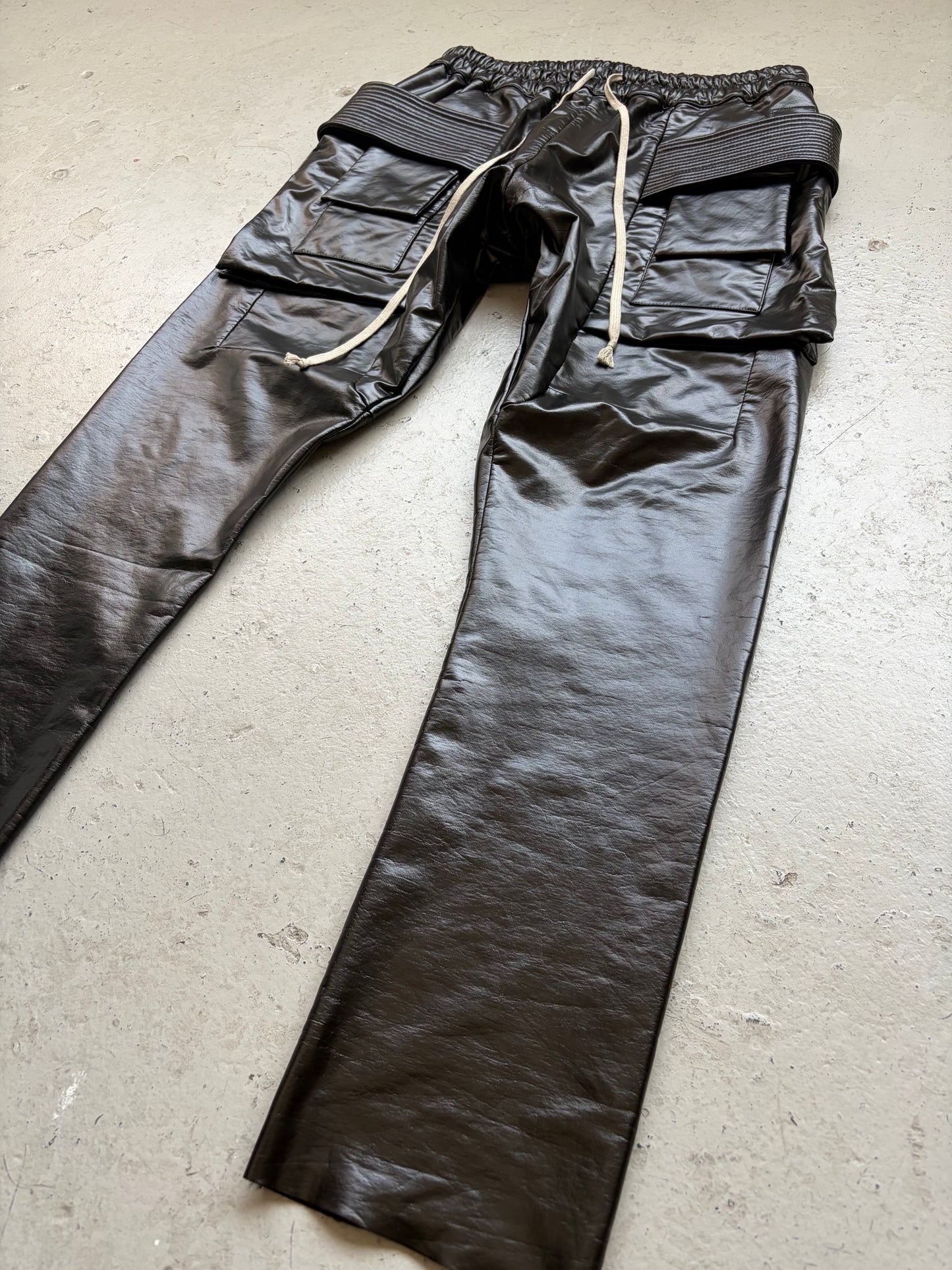 Rick Owens DRKSHDW Cotton Polyurethane Creatch Bottoms (L)