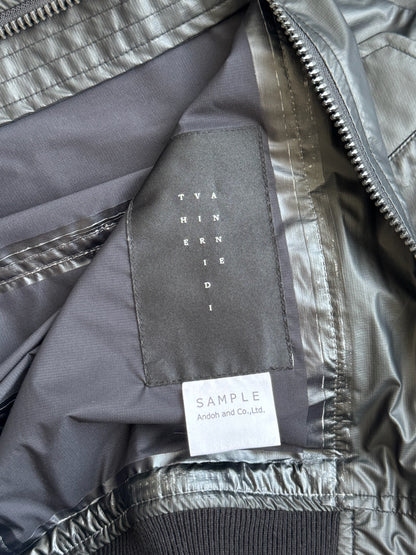 The Viridi Anne Sample Black Nylon Bomber (M)