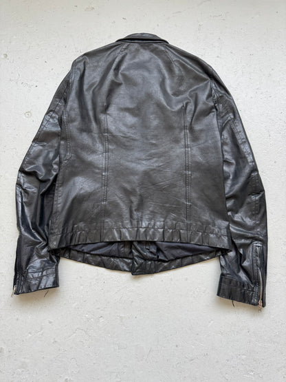 Rick Owens Black Leather Stooges Jacket (M)