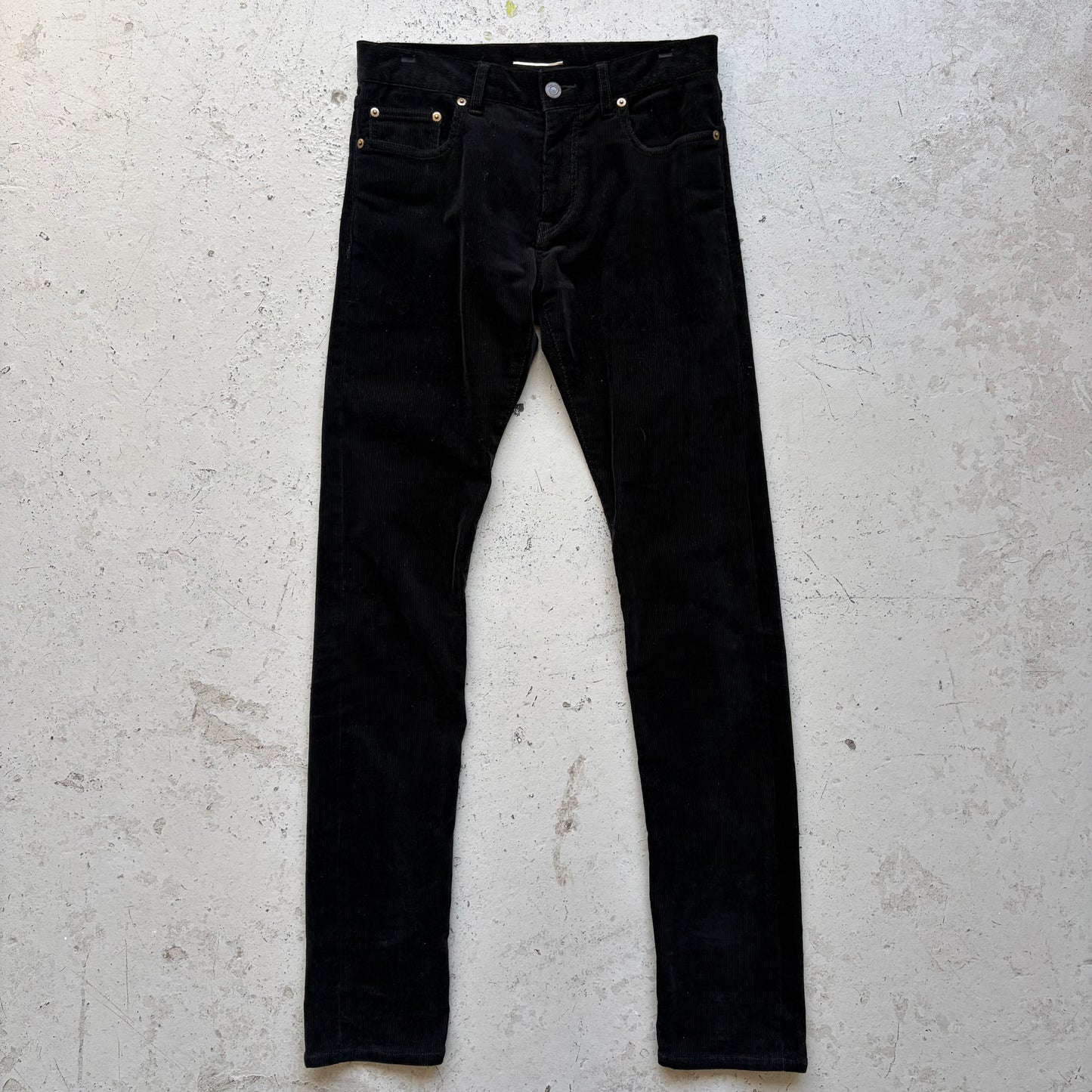 Saint Laurent Paris D01 Sample Black Corduroy Pants (29)