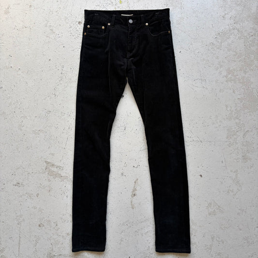 Saint Laurent Paris D01 Sample Black Corduroy Pants (29)