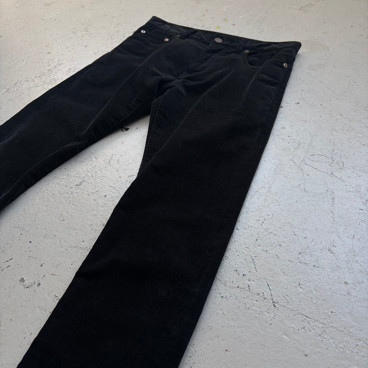 Saint Laurent Paris D01 Sample Black Corduroy Pants (29)