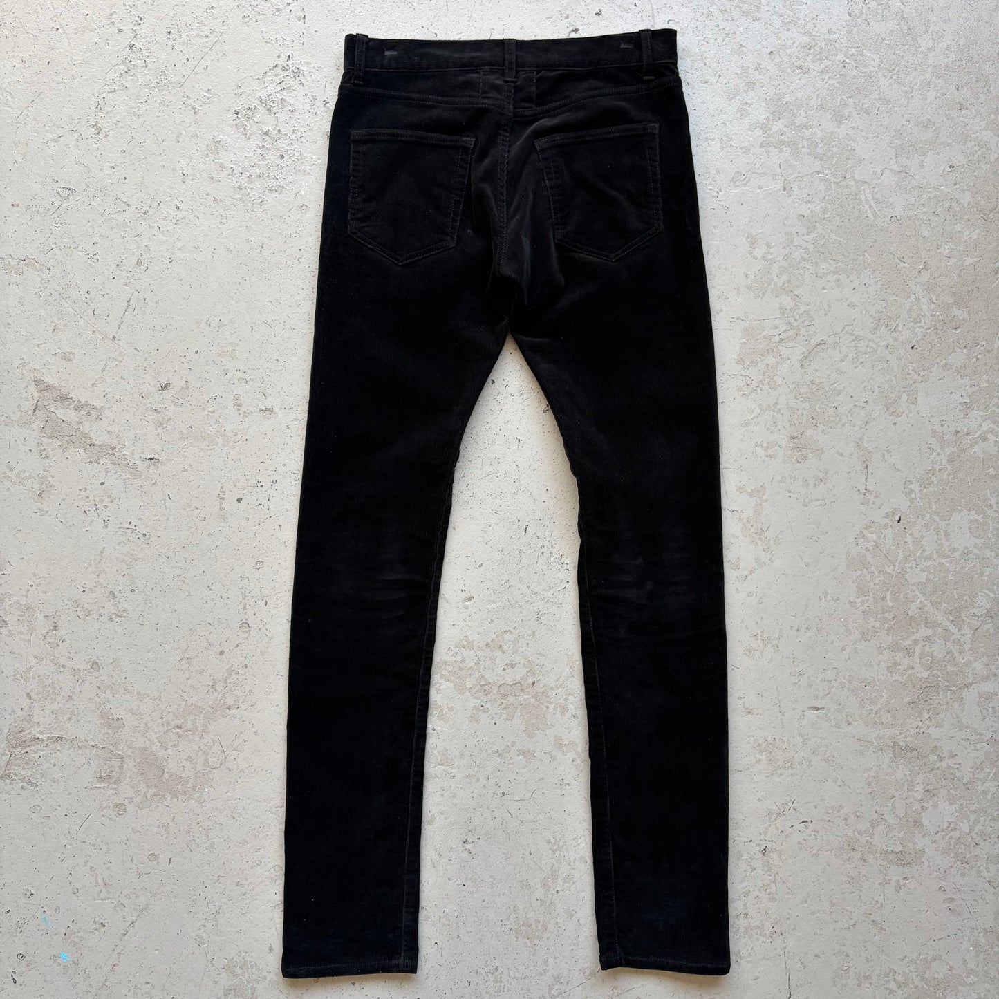 Saint Laurent Paris D01 Sample Black Corduroy Pants (29)