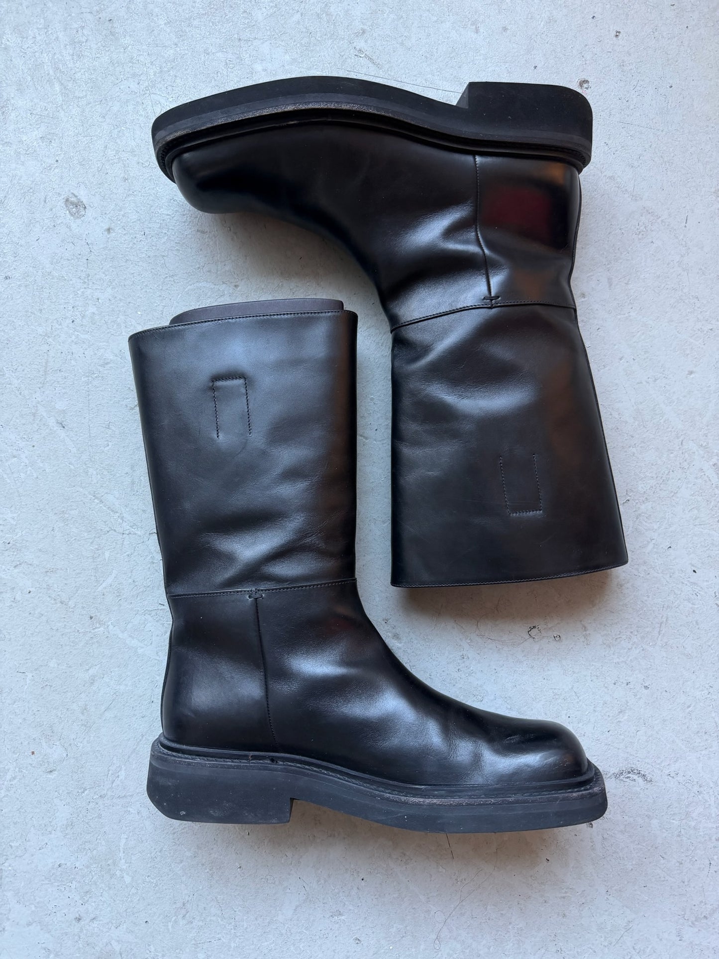 Prada Leather Engineer Boots (8.5)