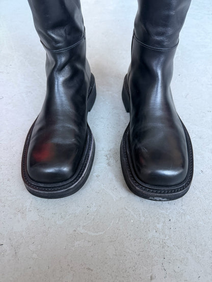 Prada Leather Engineer Boots (8.5)