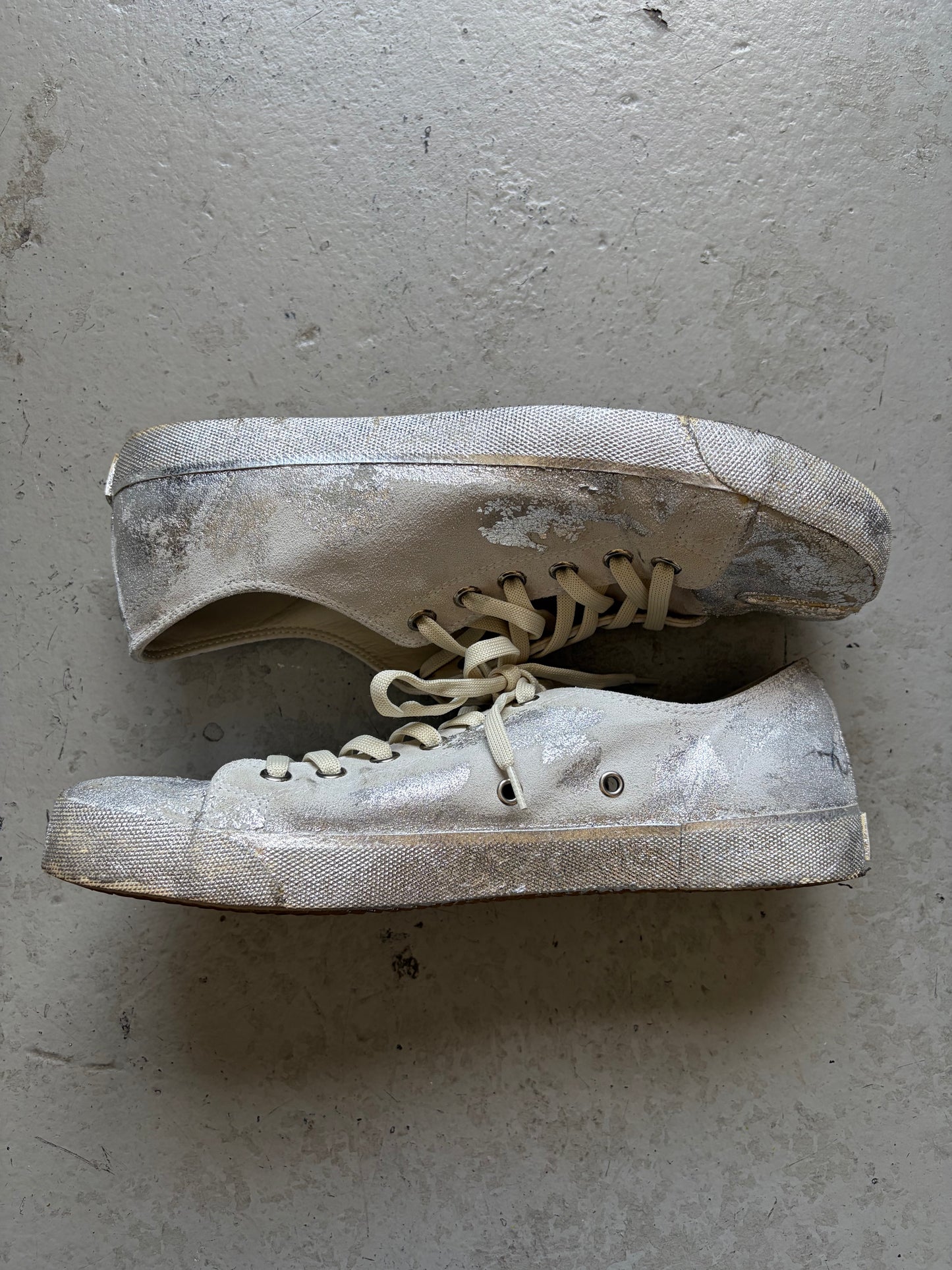 Maison Margiela Silver Paint Tabi  (44)