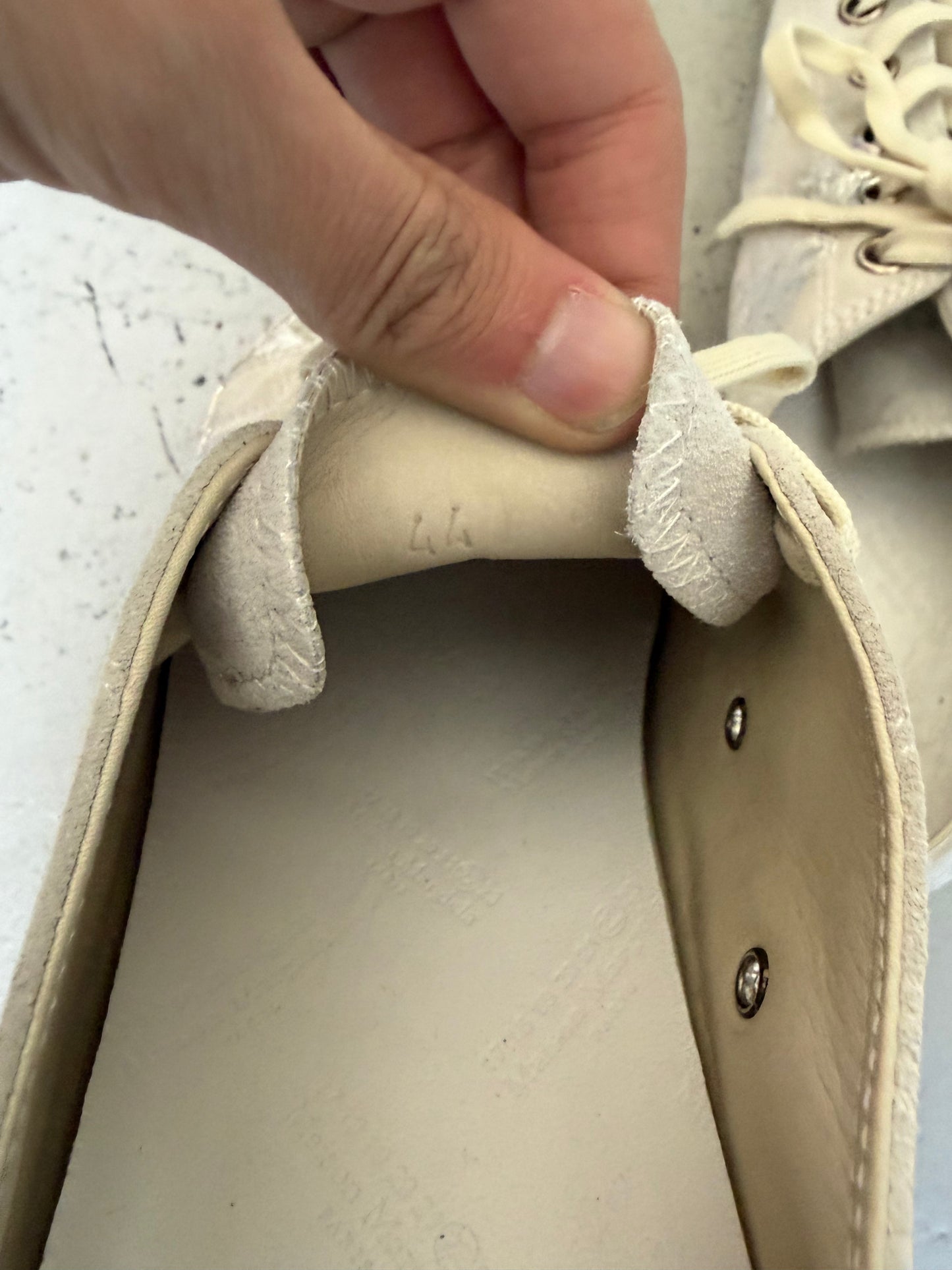Maison Margiela Silver Paint Tabi  (44)