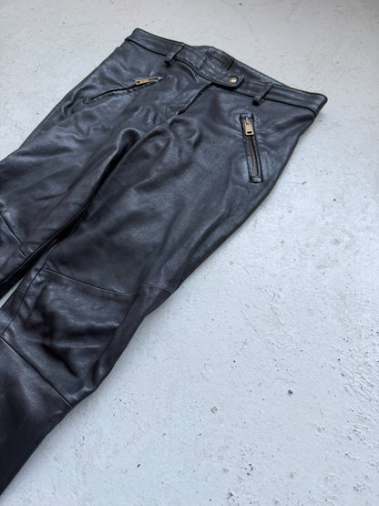 Prada Black Leather Pants (S)