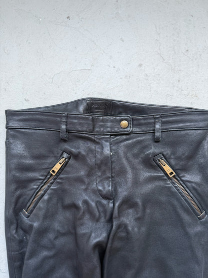Prada Black Leather Pants (S)