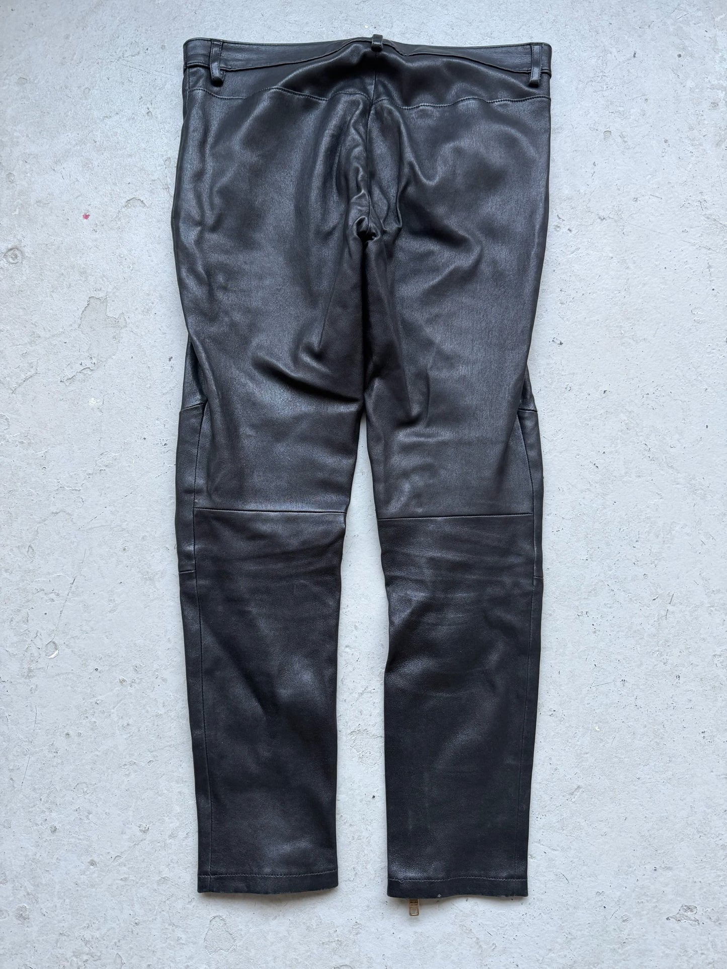 Prada Black Leather Pants (S)