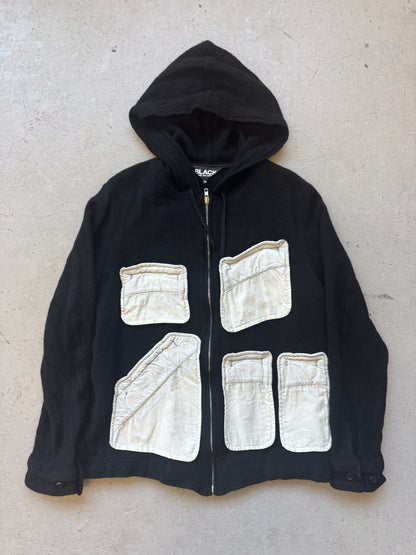Comme Des Garcons Black Flap Pocket Hoodie (M)