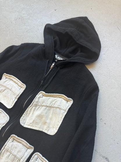 Comme Des Garcons Black Flap Pocket Hoodie (M)