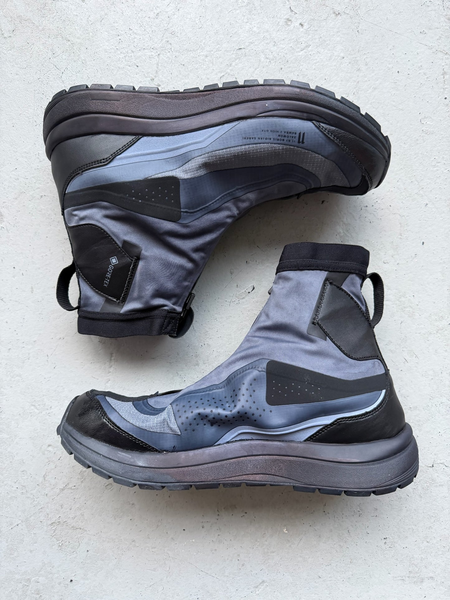 11 By Boris Bidjan Saberi X Salomon Black Dye Bamba 2 High (10.5)