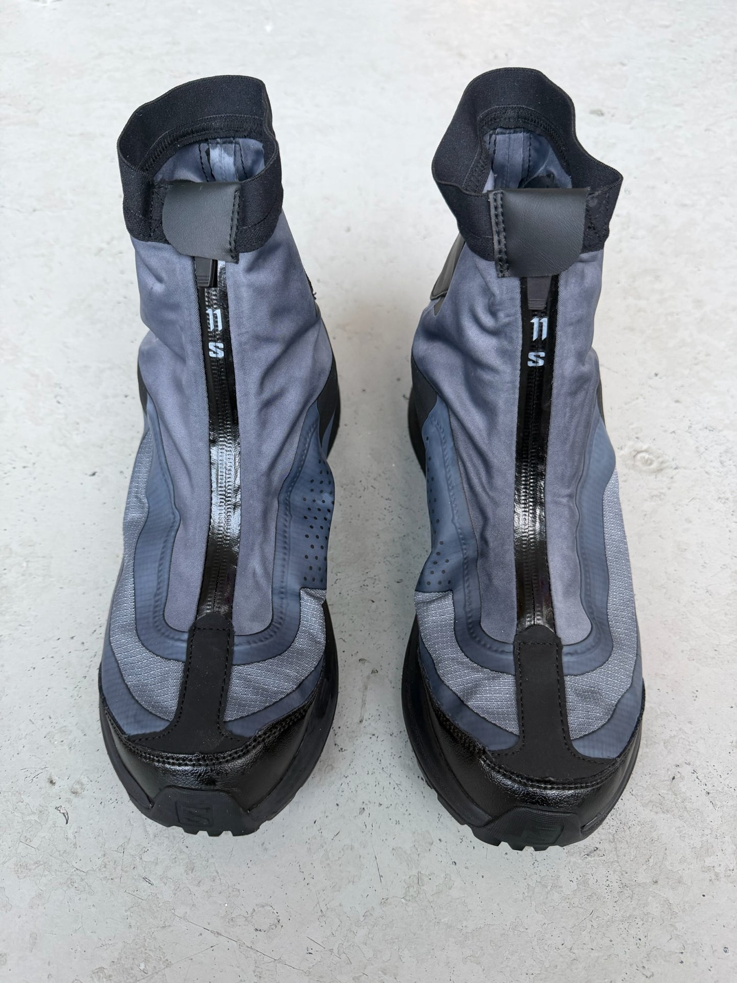 11 By Boris Bidjan Saberi X Salomon Black Dye Bamba 2 High (10.5)
