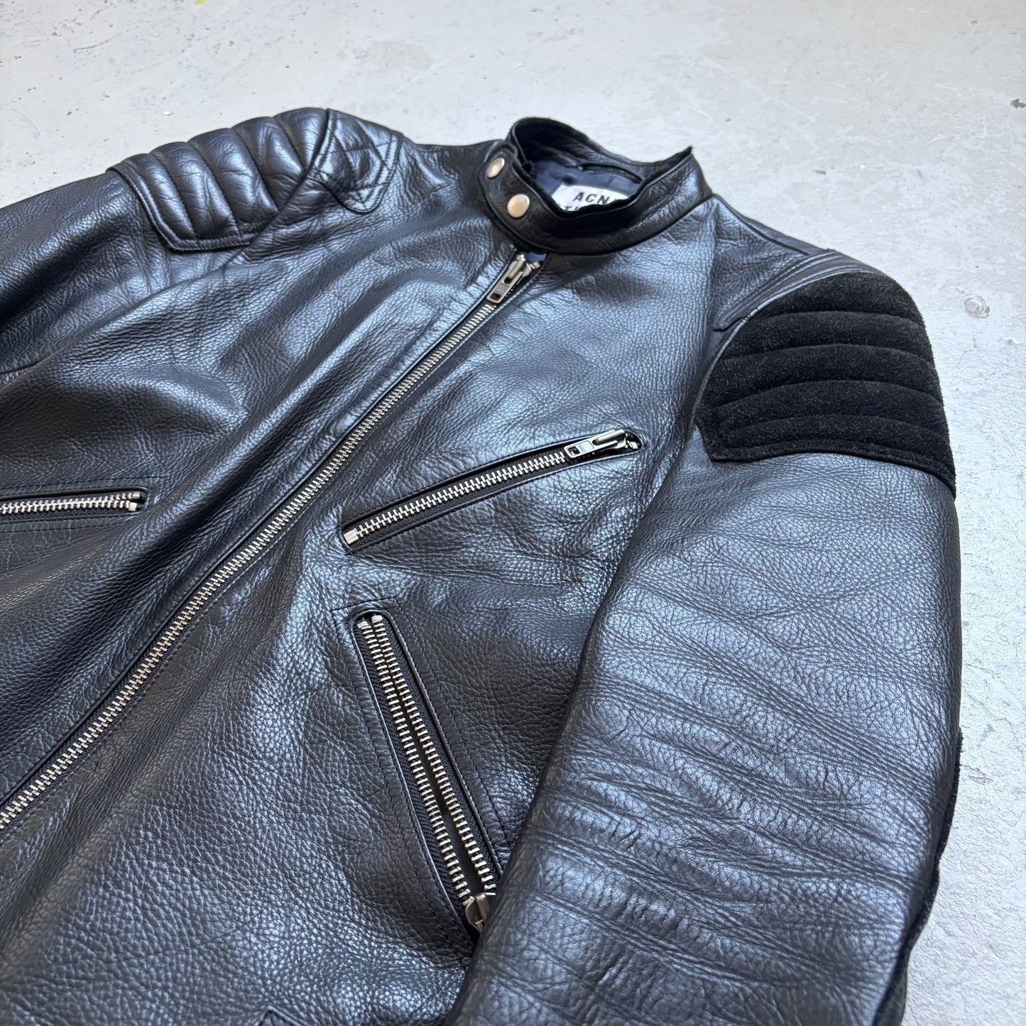 Acne Studios Moto Leather Jacket (48)