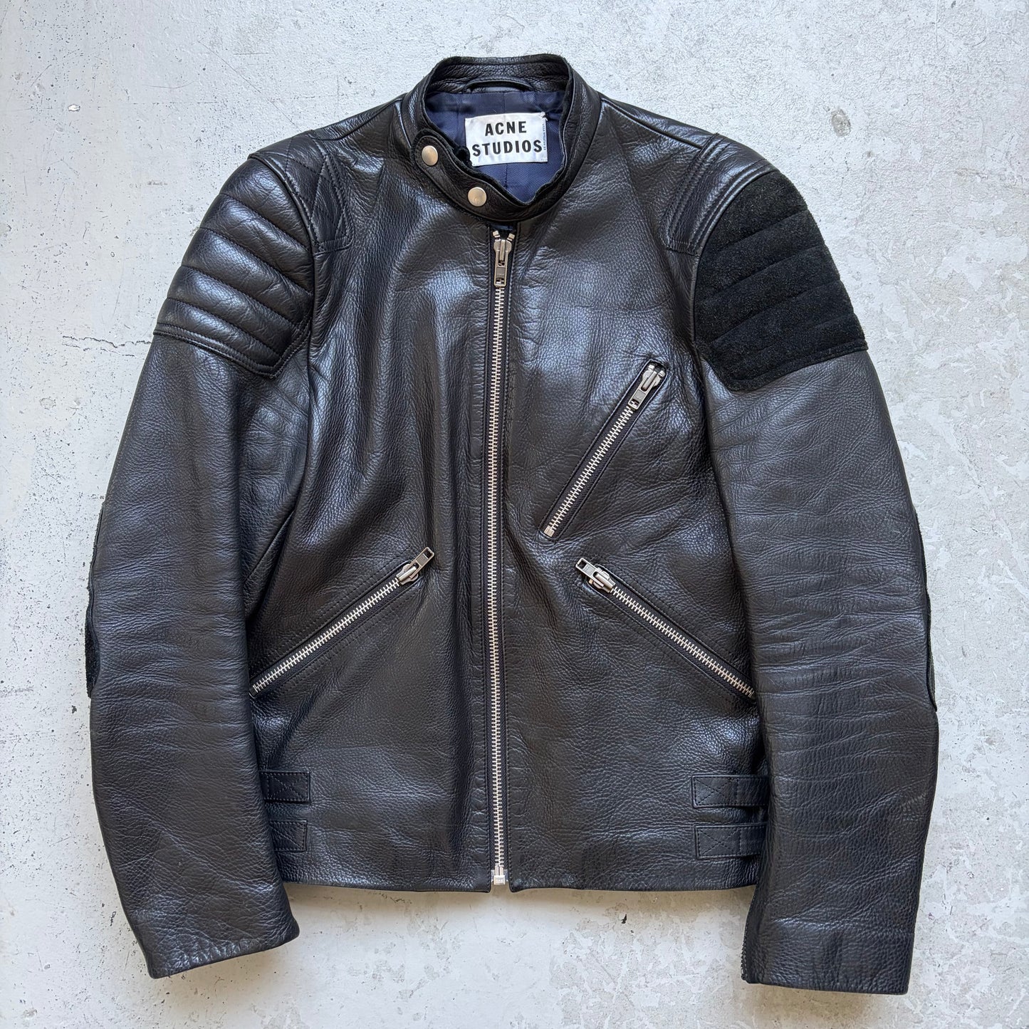 Acne Studios Moto Leather Jacket (48)
