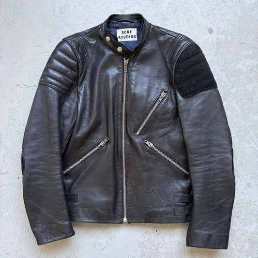 Acne Studios Moto Leather Jacket (48)