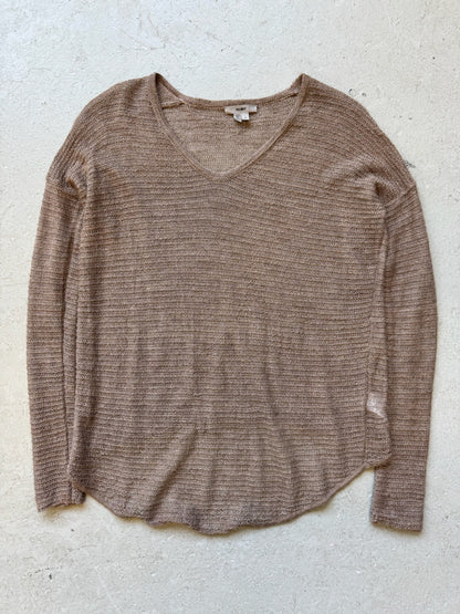 Helmut Lang Tan Alpaca Knit Long Sleeve (P)