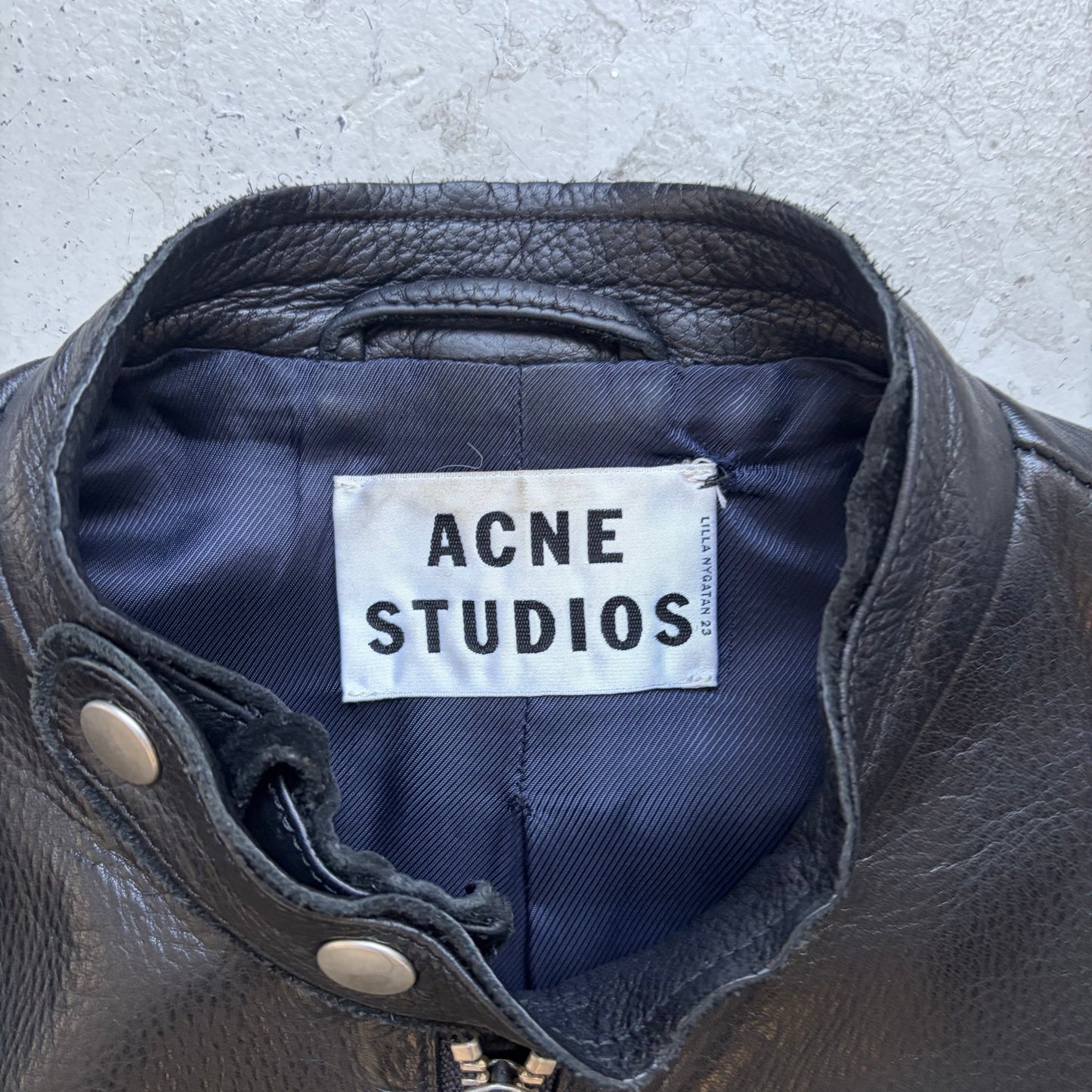 Acne Studios Moto Leather Jacket (48)