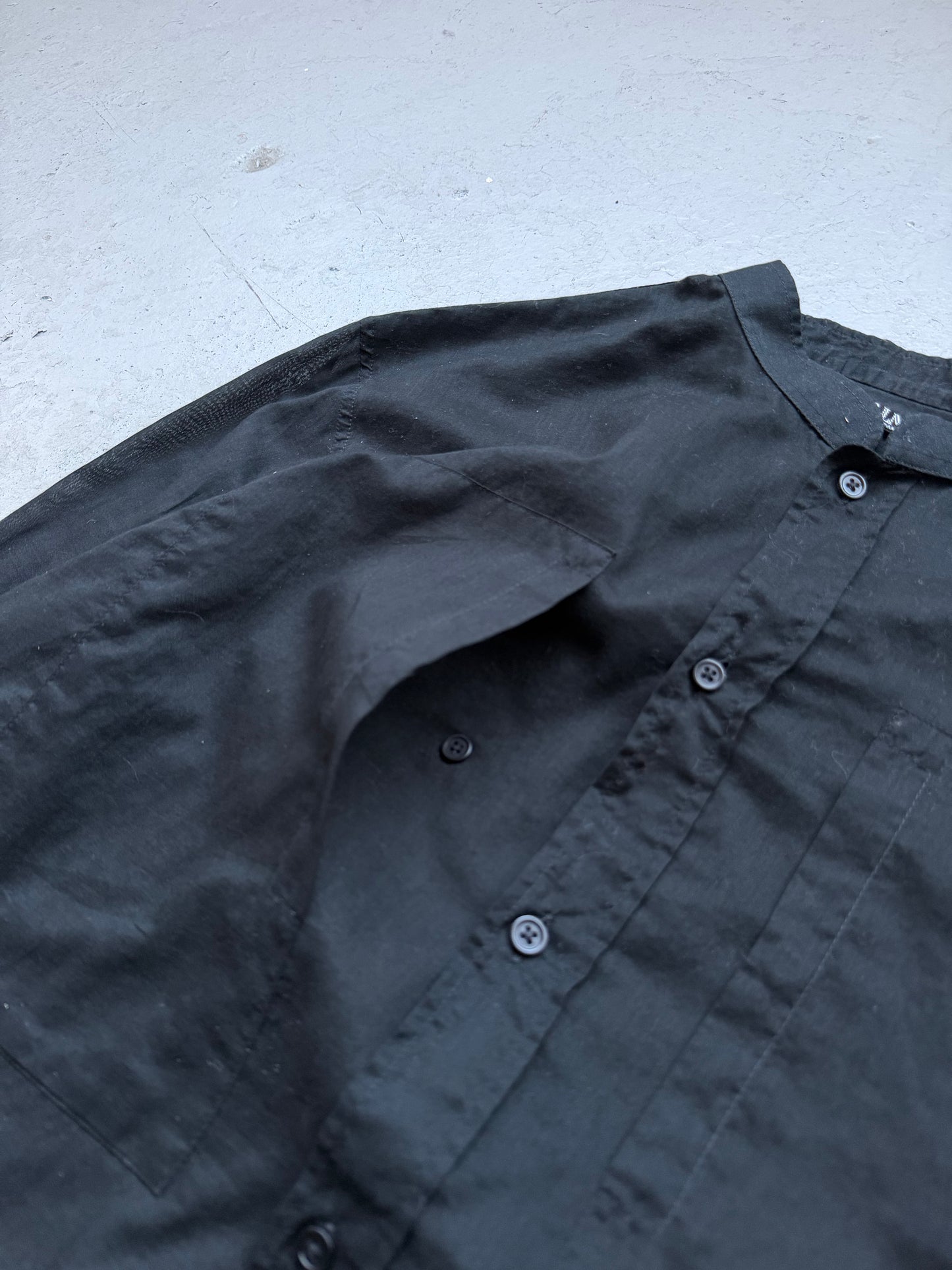 Balmain Decarnin Black Chest Pocket Button Up (39)