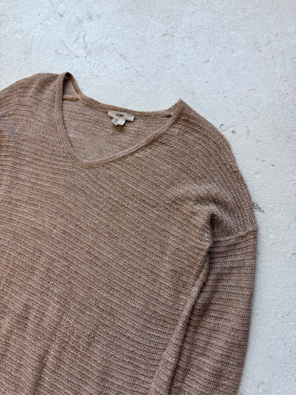 Helmut Lang Tan Alpaca Knit Long Sleeve (P)