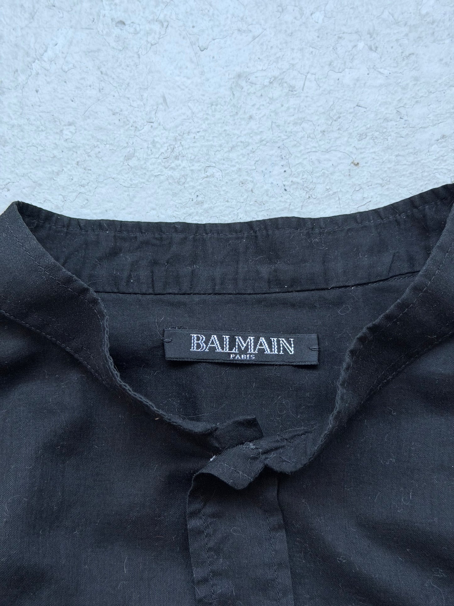 Balmain Decarnin Black Chest Pocket Button Up (39)